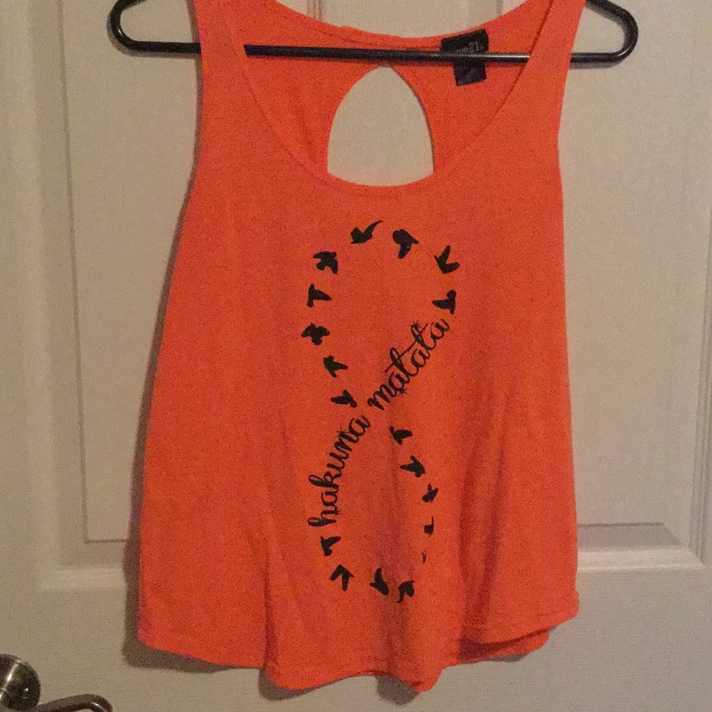 Orange tank top